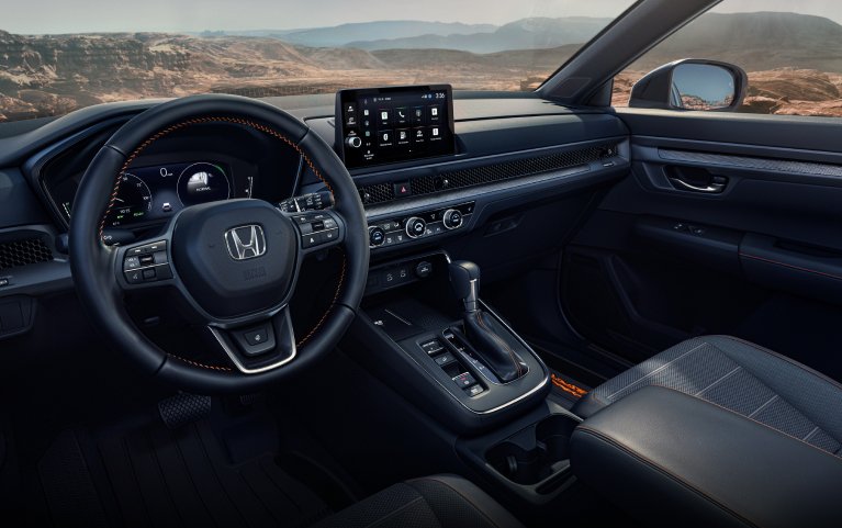 2026 Honda CR-V interior vehicle showing canyon  landscape through windows.