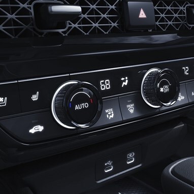 2026 Honda Accord detail of Climate Control with Heated and Ventilated Seats buttons.