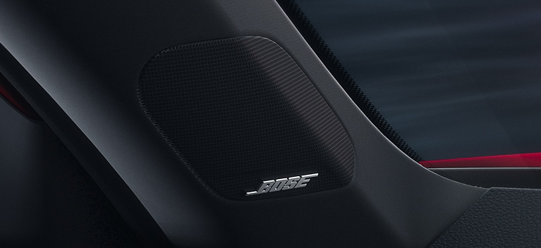 2026 Honda Civic Hatchback Sport Touring Hybrid detail of the Bose premium sound system speakers (Compact Hatchback).