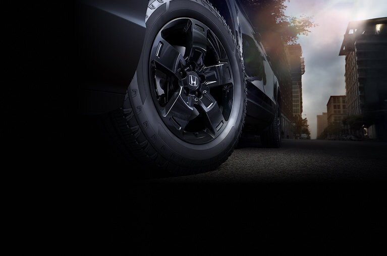 2026 Honda Ridgeline Black Edition wheel detail 2026 Honda Ridgeline Black Edition wheel detail